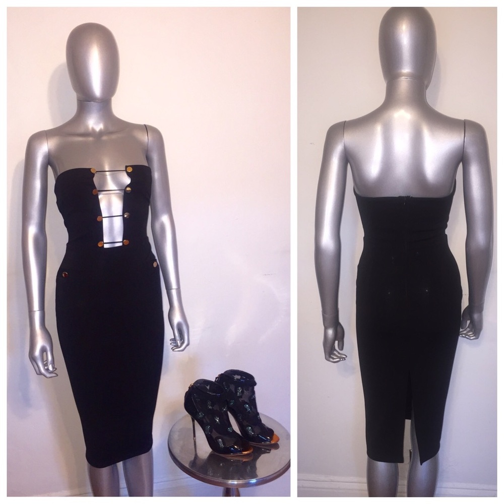 COPY - Black Bodycon Cut Out Dress